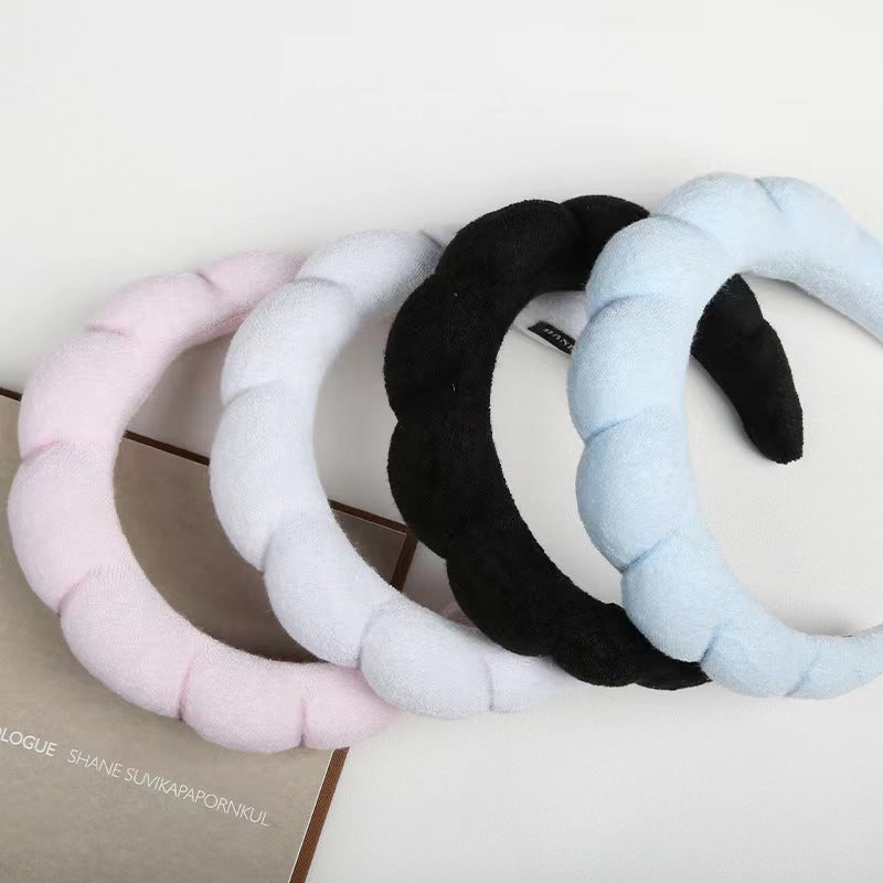 Wholesale Velvet Gold Sponge Headband